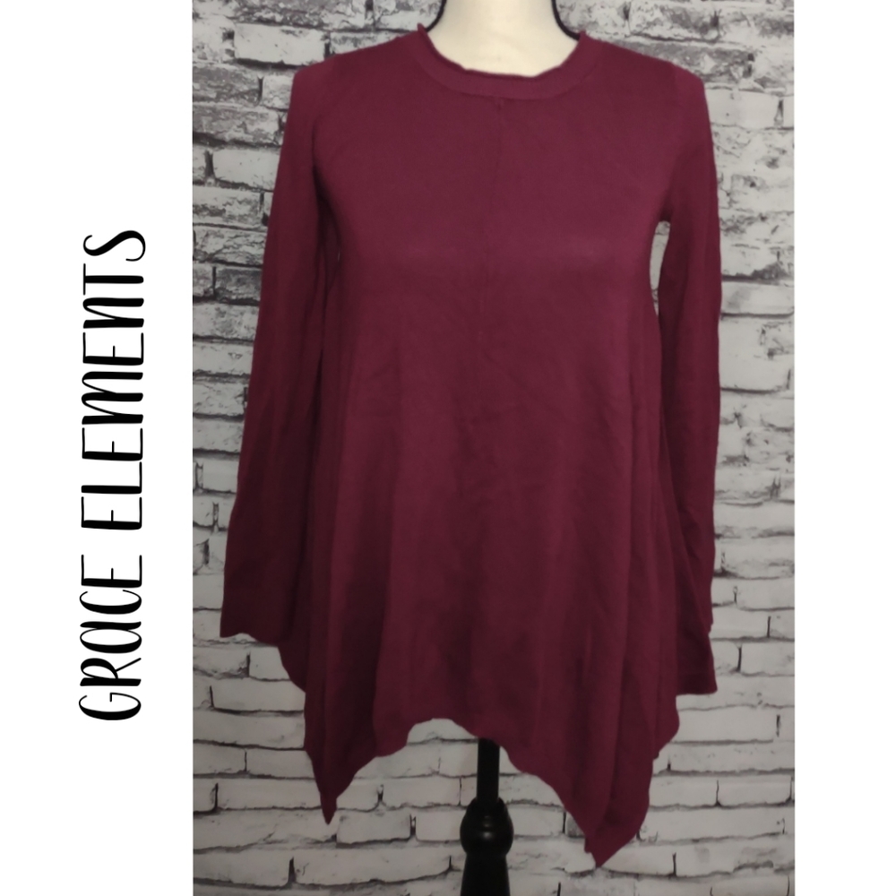 Handkerchief hem sweater